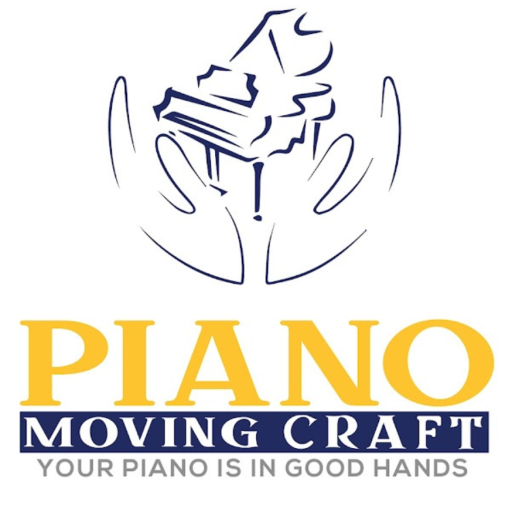 piano moving art logo